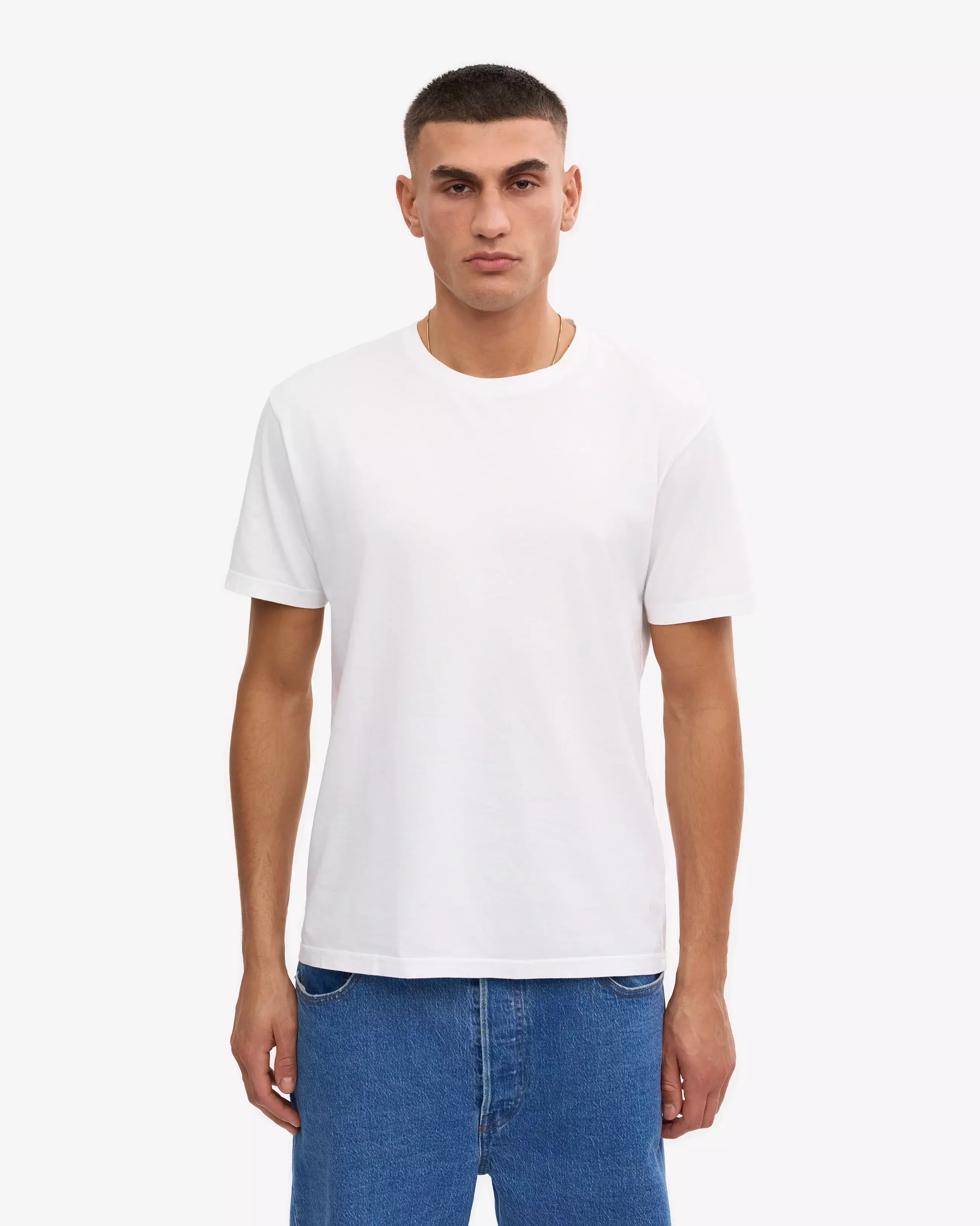 Wemoto Optical White Classic Organic Tee Herren weiss